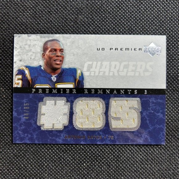 2007 UD Premier Premier Remnants Triple /99 Antonio Gates #PR3-AG - Picture 1 of 3